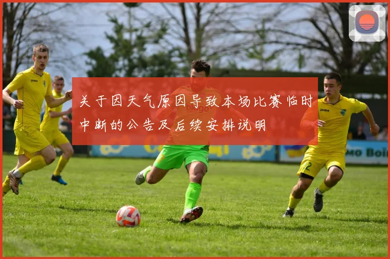 关于因天气原因导致本场比赛临时中断的公告及后续安排说明